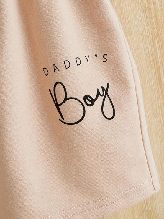 PSFLY Daddy Boy's T-Shirt and Shorts Set | Cotton Kids Printed Dress