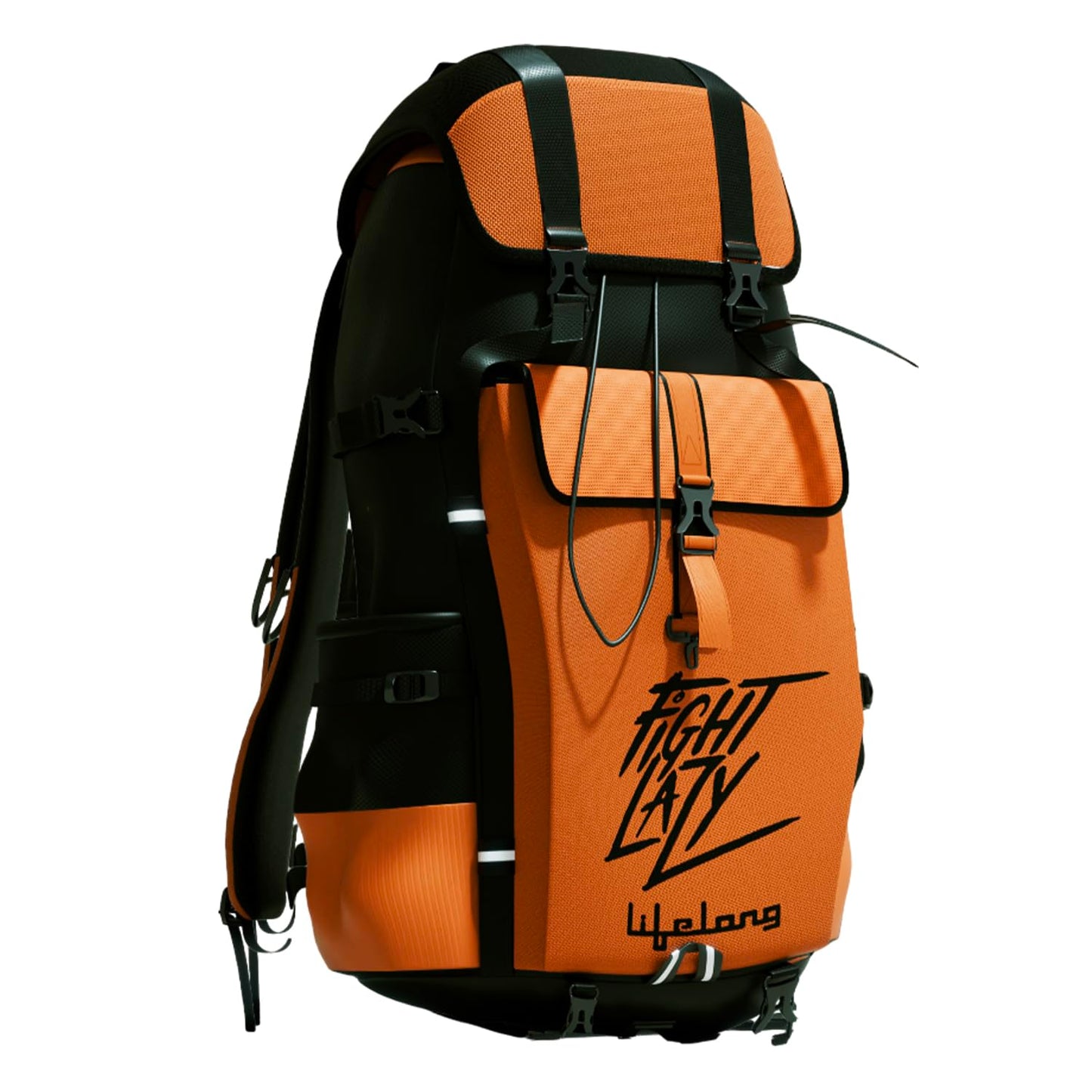 Lifelong 80 Ltr Travel Backpack - Rucksack Bags For Men & Women's - Trekking Bag Laptop Compartment - Tourist Bag For Travel, Hiking, Camping & Trekking- Rucksack Bag Accessories - Orange