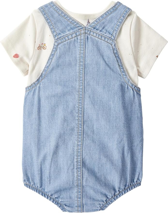 little planet by carter's Baby 2-piece Organic Cotton Shortall Set photo 2