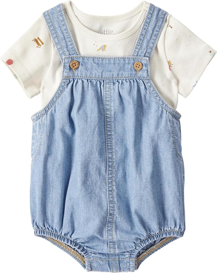 little planet by carter's Baby 2-piece Organic Cotton Shortall Set