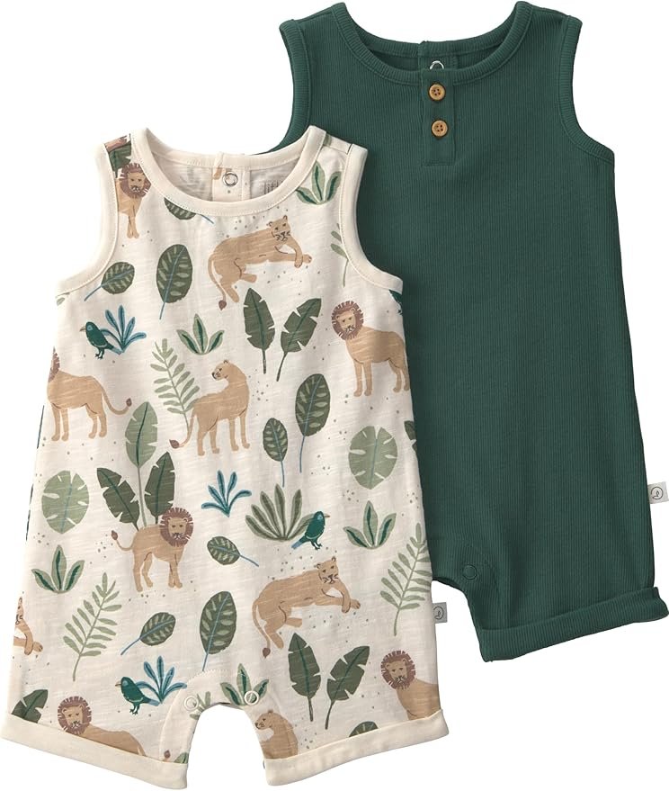 little planet by carter's Unisex Baby Organic Cotton Gauze Shortall