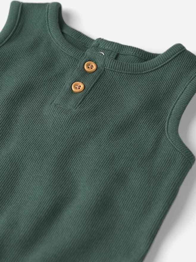 little planet by carter's Unisex Baby Organic Cotton Gauze Shortall photo 2
