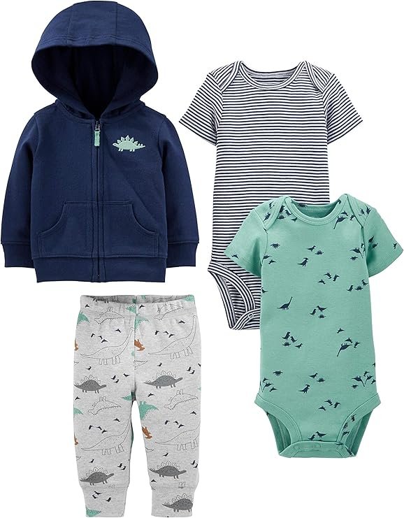 Simple Joys by Carter's Baby Boys 4-piece Jacket, Pant, and Bodysuit Set