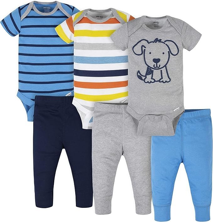 Onesies Brand Unisex Baby 3 Outfit Bundle Mix Match Pants Set